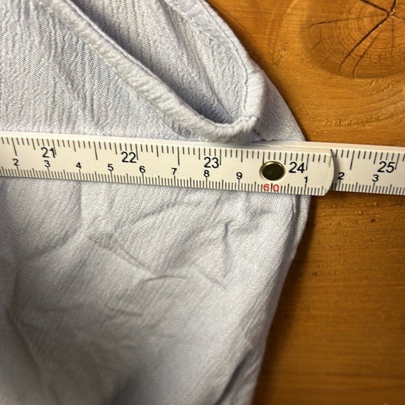 Gibson womens blouse tank‎ Look High Low 1X summer sleeveless blue lightweight - Picture 6 of 9